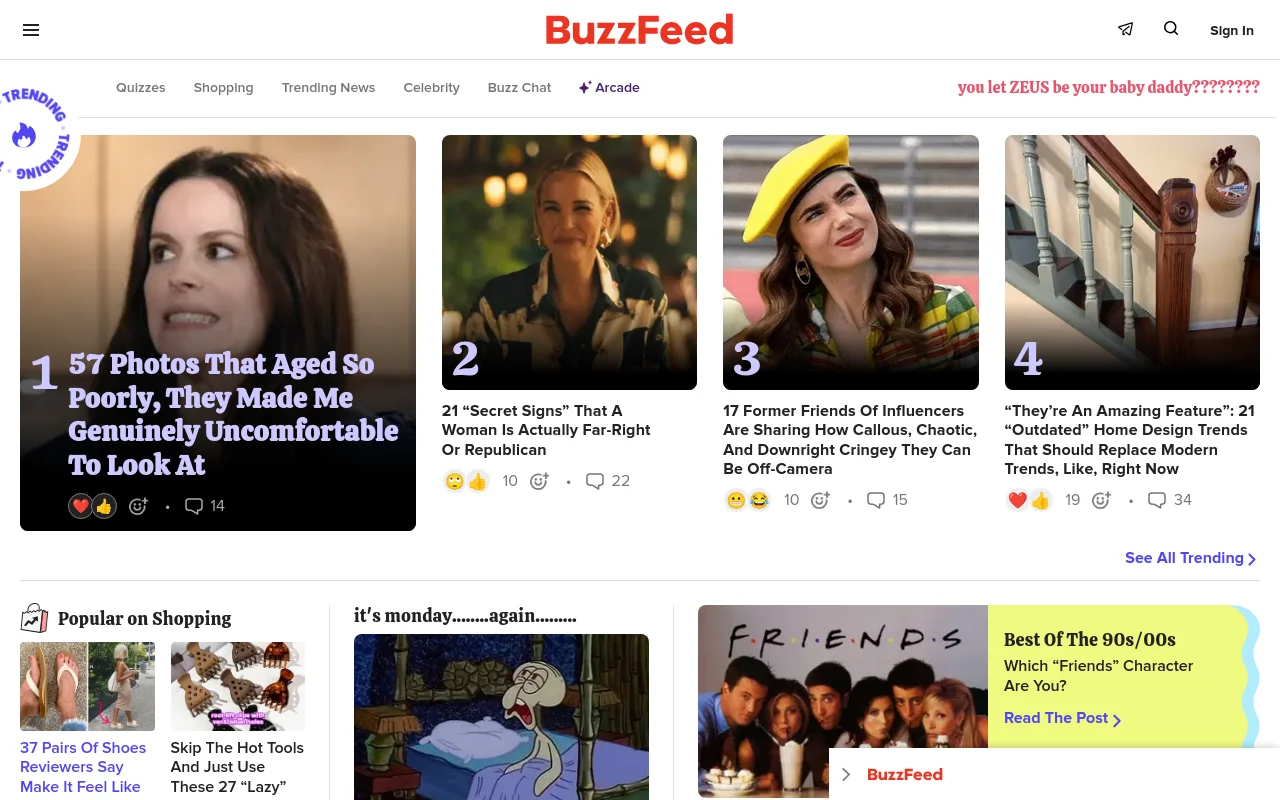 BuzzFeed screenshot