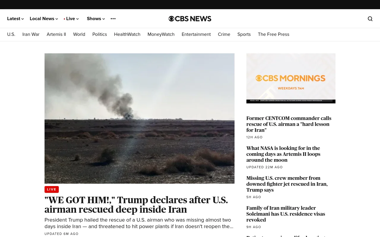 CBS News screenshot