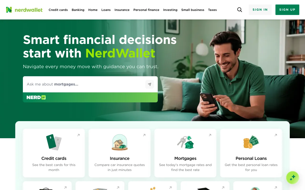 NerdWallet screenshot