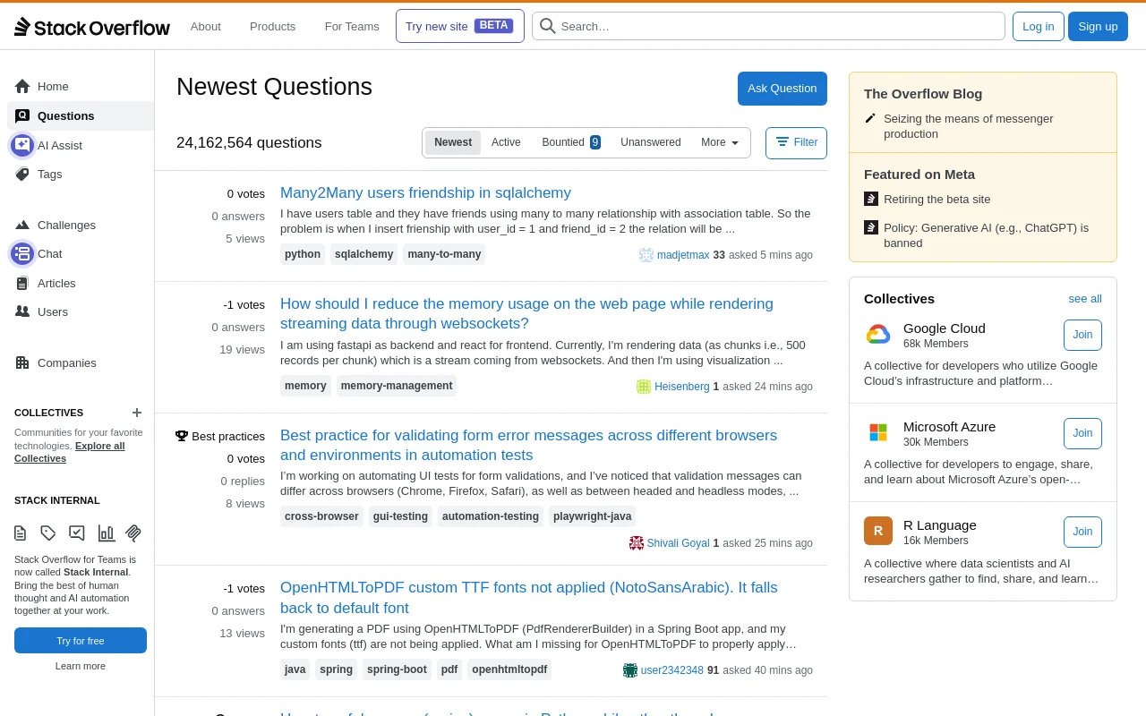 Stack Overflow screenshot