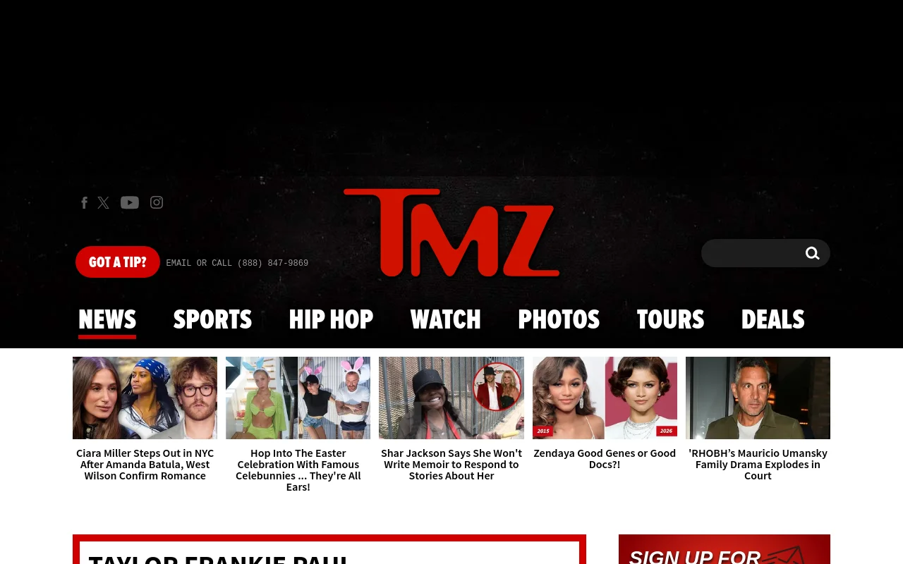 TMZ screenshot