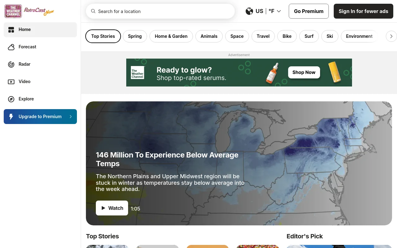 Weather.com screenshot